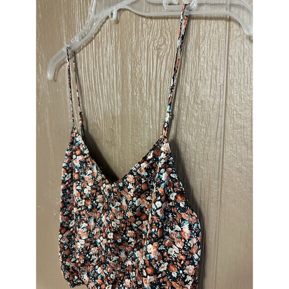 NWT Reset by Jane Silky Cropped Tank Floral Fall Adjustable‎ Straps Size S - Picture 2 of 5